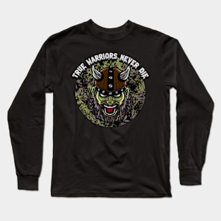 True Warriors Never Die Graphic Long Sleeve T-Shirt